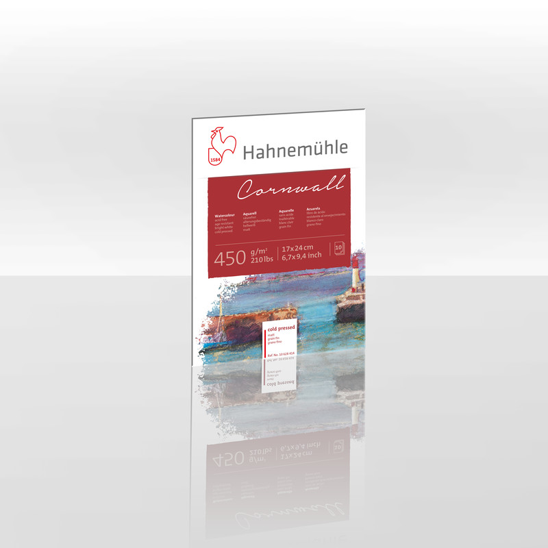 Weitere Ansicht: Hahnemühle Papier Cornwall, 17 x 24 cm, 450 g/m²