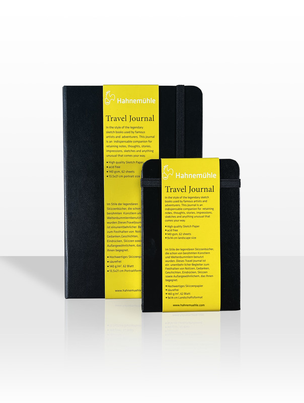 Weitere Ansicht: Hahnemühle Papier Travel Journal, 9 x 14 cm Hochformat, 140 g/m²