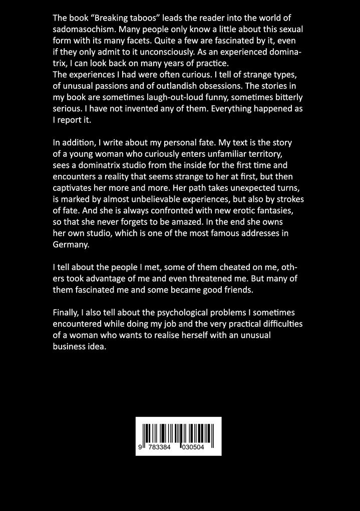 Weitere Ansicht: Breaking taboos | Daemona de Lucca