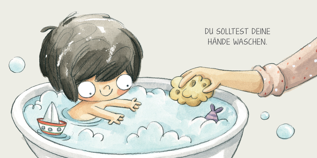 Weitere Ansicht: Babymia. Es ist Zeit, zu baden! | Rocio Bonilla