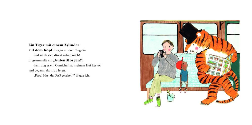 Weitere Ansicht: Ein Tiger im Zug | Mariesa Dulak