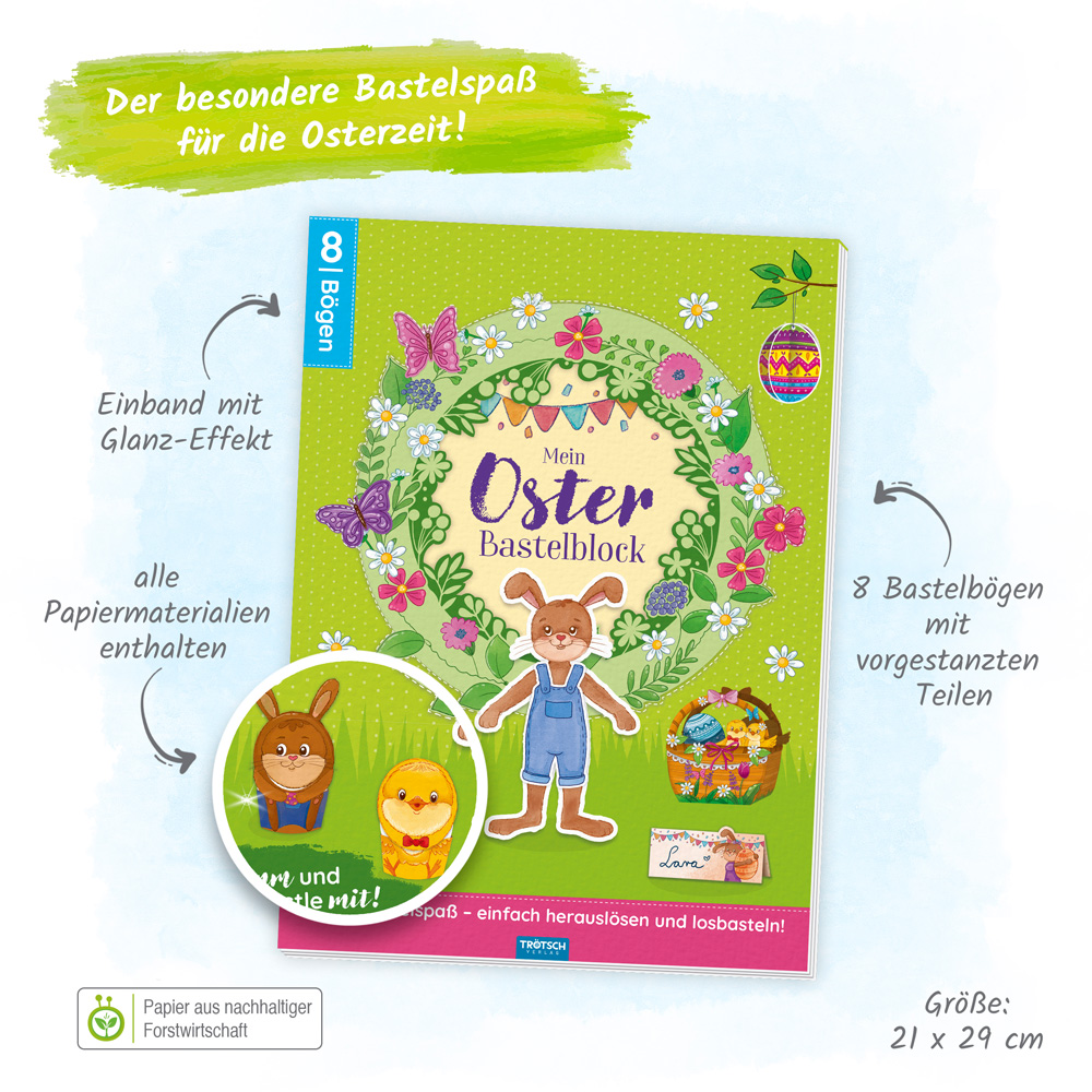Weitere Ansicht: Trötsch Mein Oster-Bastelblock