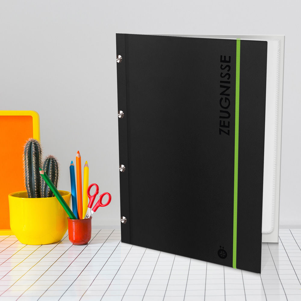 Weitere Ansicht: Trötsch Zeugnismappe A4 mit Buchschrauben schwarz