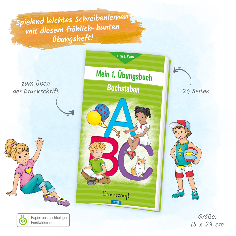 Weitere Ansicht: Trötsch Mein erstes Übungsbuch Buchstaben Druckschrift