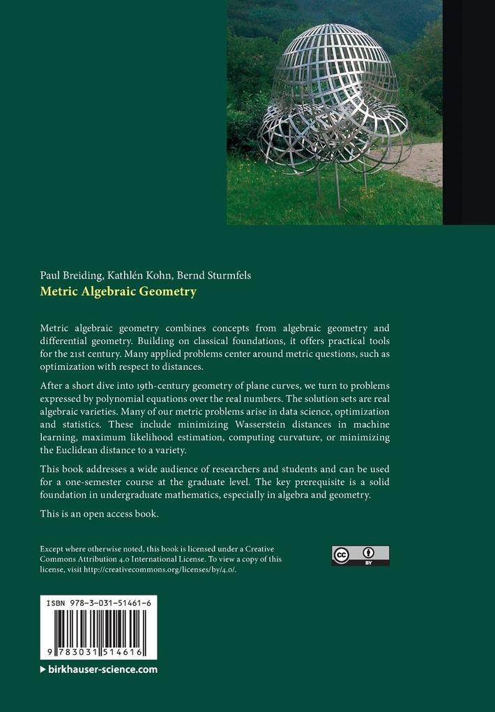 Weitere Ansicht: Metric Algebraic Geometry | Kathlén Kohn, Paul Breiding, Bernd Sturmfels