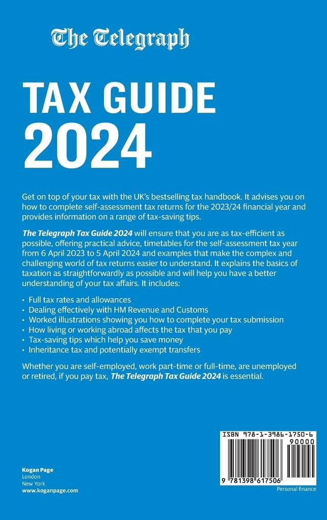 Weitere Ansicht: The Telegraph Tax Guide 2024 | Telegraph Media Group (Tmg)