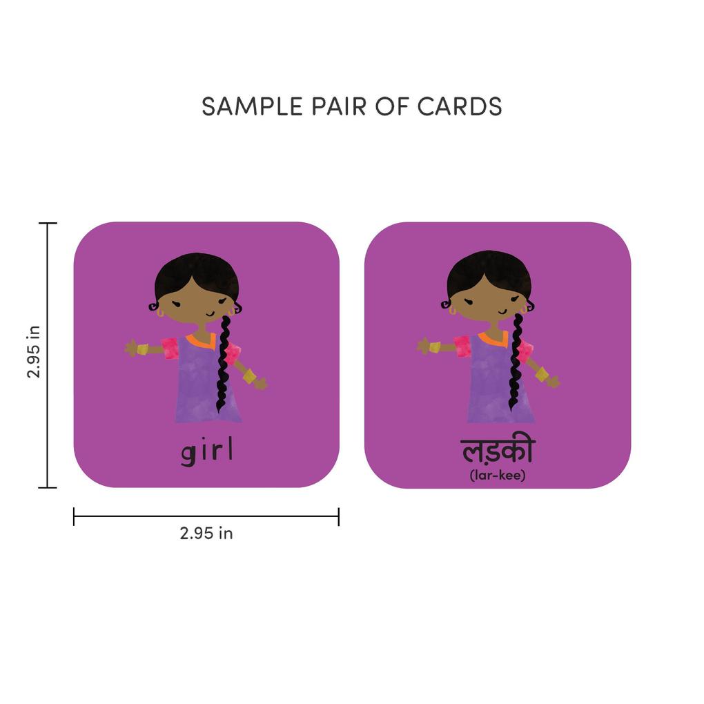 Weitere Ansicht: Minilingo Hindi / English Bilingual Flashcards