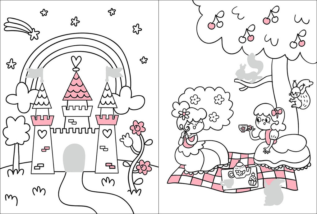 Weitere Ansicht: Mein Malbuch mit Glitzerstickern - Prinzessinnen