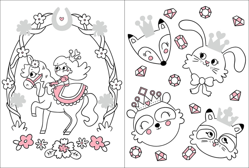 Weitere Ansicht: Mein Malbuch mit Glitzerstickern - Prinzessinnen