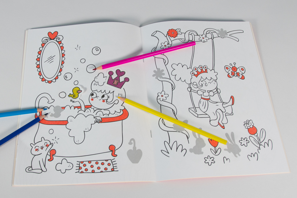 Weitere Ansicht: Mein Malbuch mit Glitzerstickern - Prinzessinnen