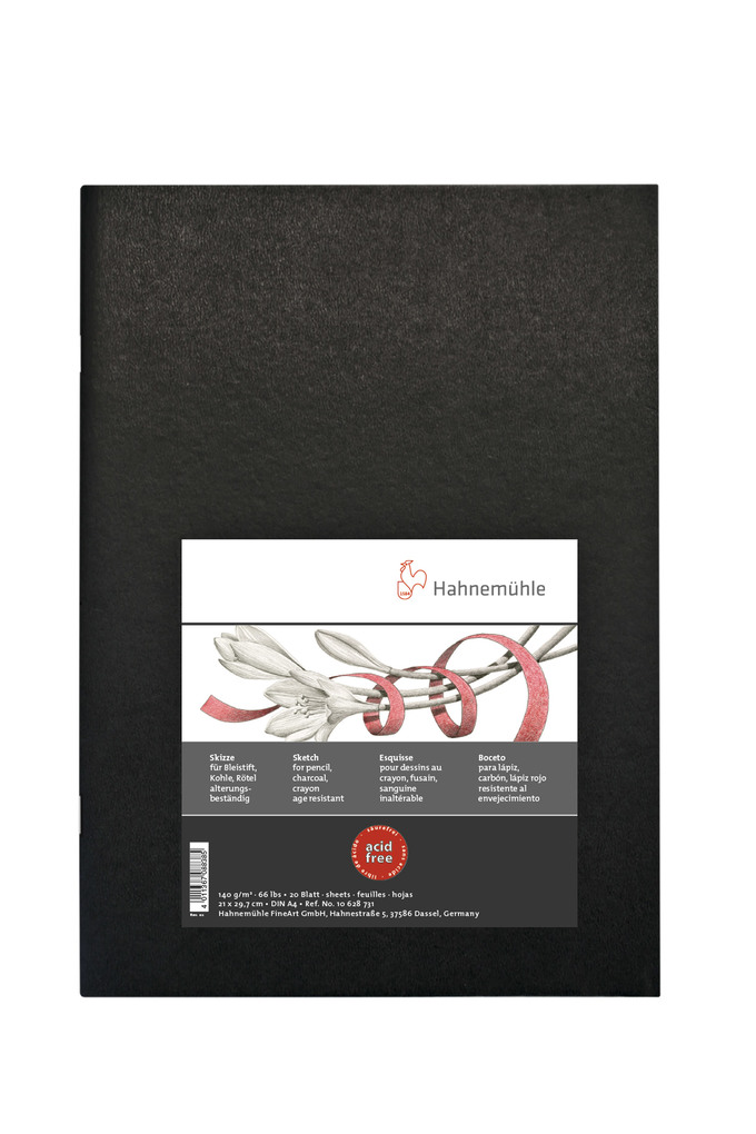 Weitere Ansicht: Hahnemühle Papier Sketch Booklet Black, DIN A 4, 140 g/m²