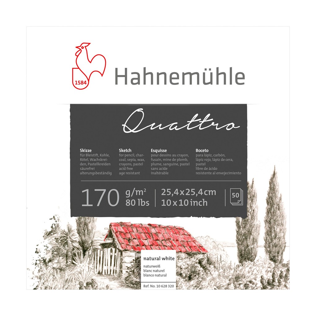 Weitere Ansicht: Hahnemühle Papier Quattro, 10 x 10, 170 g/m²