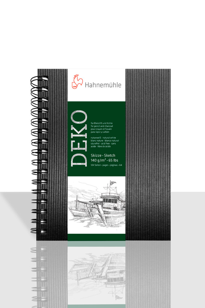 Weitere Ansicht: Hahnemühle Papier Skizzenbuch Deko, DIN A 5 Hochformat, 140 g/m²
