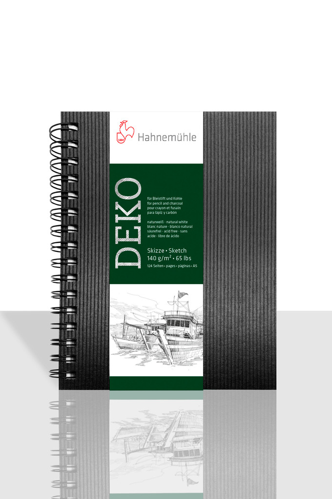 Weitere Ansicht: Hahnemühle Papier Skizzenbuch Deko, DIN A 5 Hochformat, 140 g/m²