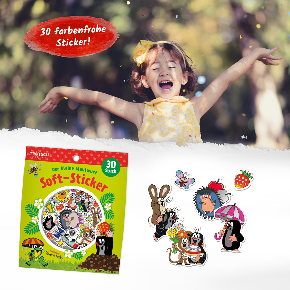 Weitere Ansicht: Trötsch Der kleine Maulwurf Soft-Sticker