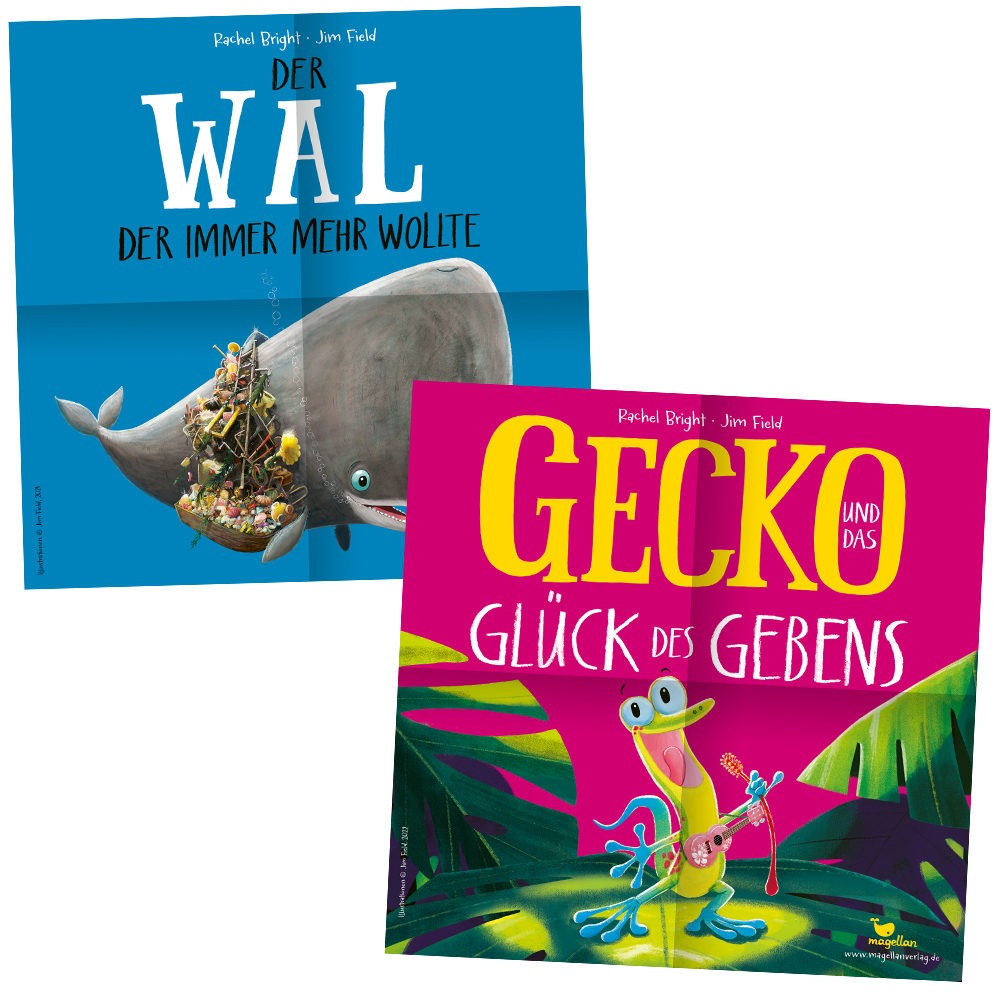 Weitere Ansicht: Gecko und das Glück des Gebens / Der Wal, der immer mehr wollte (Audio-CD) | Rachel Bright