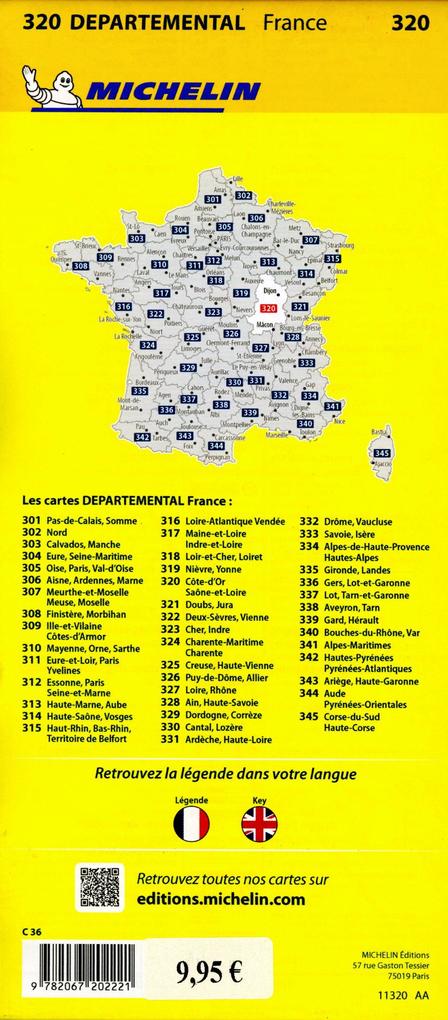 Weitere Ansicht: Michelin Burgund Ost