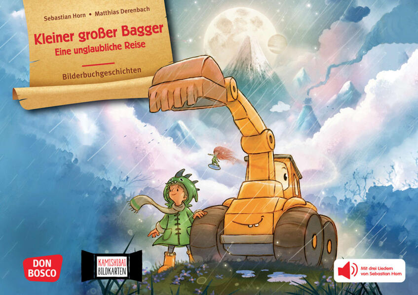 Produktbild: Kleiner großer Bagger. Eine unglaubliche Reise. Kamishibai Bildkartenset | Sebastian Horn