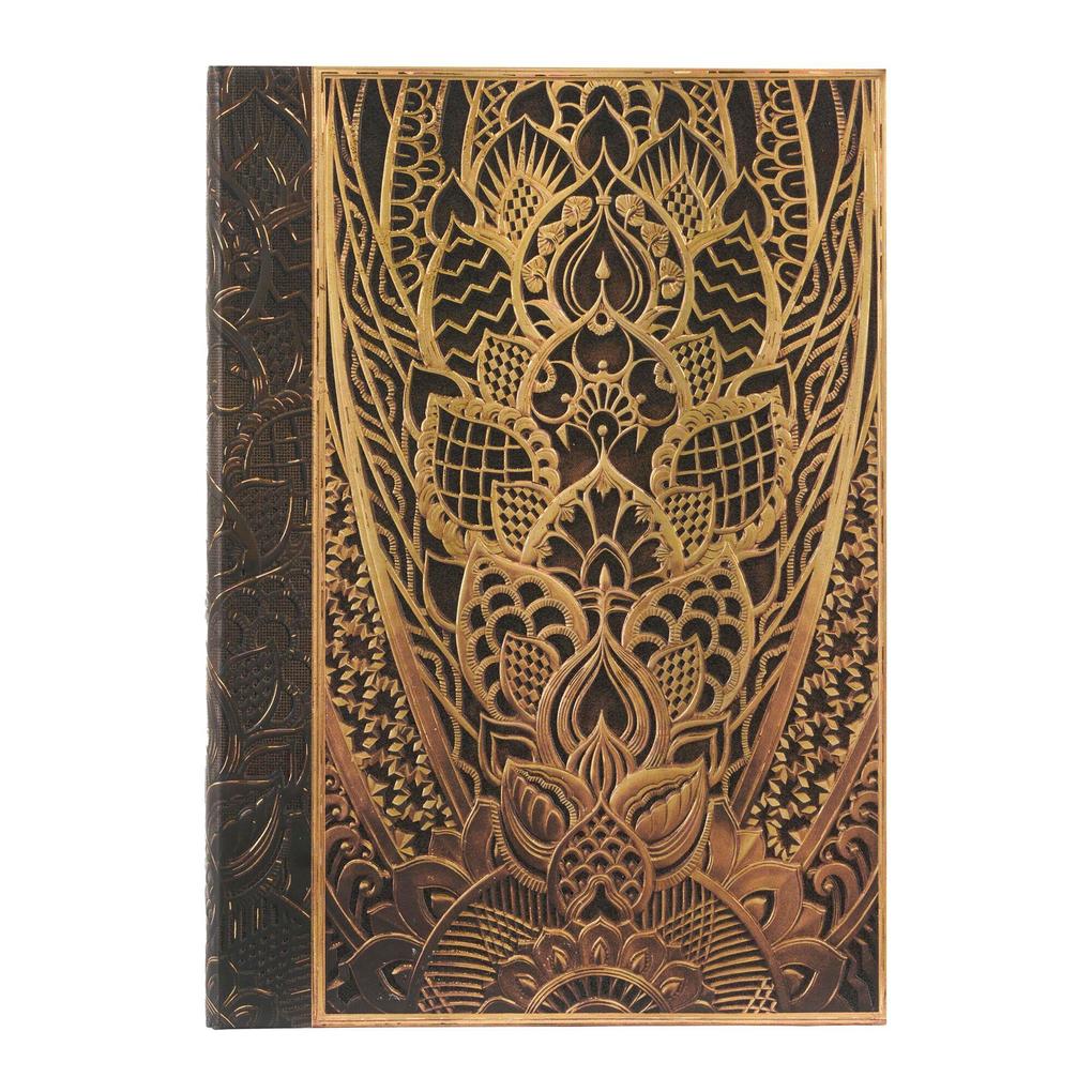Produktbild: Paperblanks the Chanin Rise New York Deco Hardcover Journal MIDI Unlined Elastic Band Closure 144 Pg 120 GSM