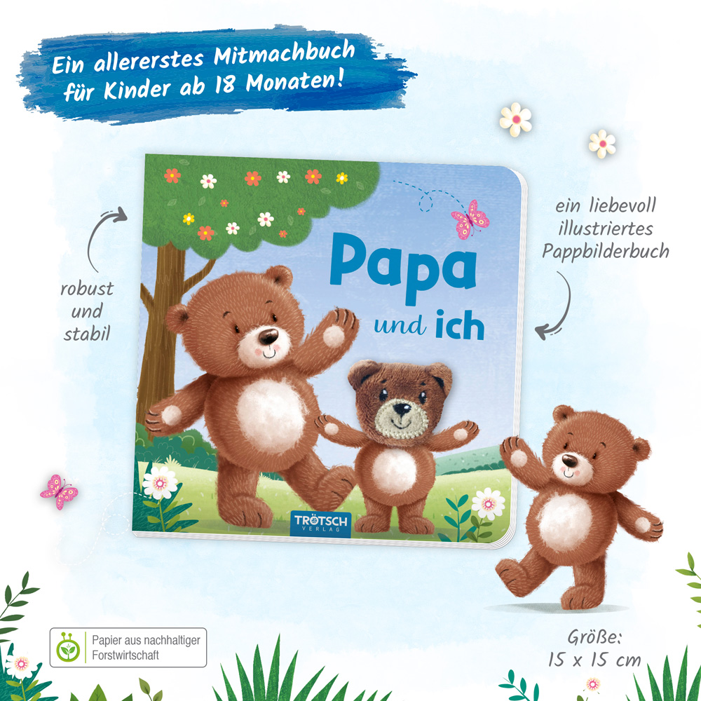 Weitere Ansicht: Trötsch Fingerpuppenbuch Papa und ich