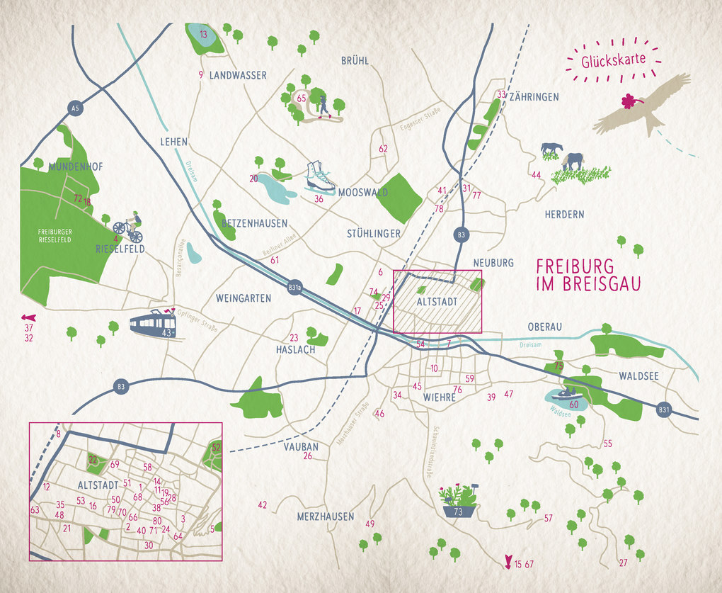 Weitere Ansicht: Glücksorte in Freiburg | Silke Kohlmann, Kathrin Blum