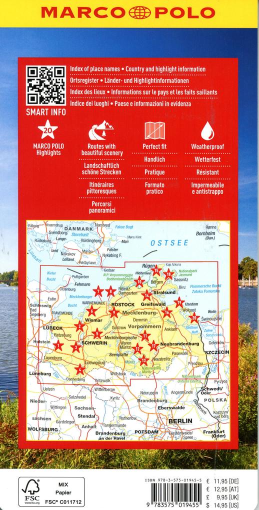 Weitere Ansicht: MARCO POLO Reisekarte Deutschland 02 Mecklenburg-Vorpommern 1:225.000