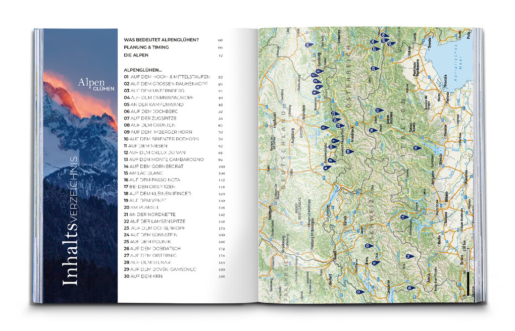 Weitere Ansicht: Alpenglühen - 30 Wandertouren durch leuchtende Alpenlandschaften | Maria Strobl