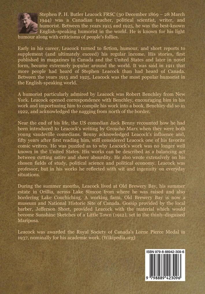 Weitere Ansicht: Arcadian Adventures with the Idle Rich | Stephen Leacock