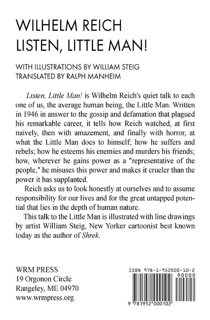 Weitere Ansicht: Listen, Little Man! | Wilhelm Reich