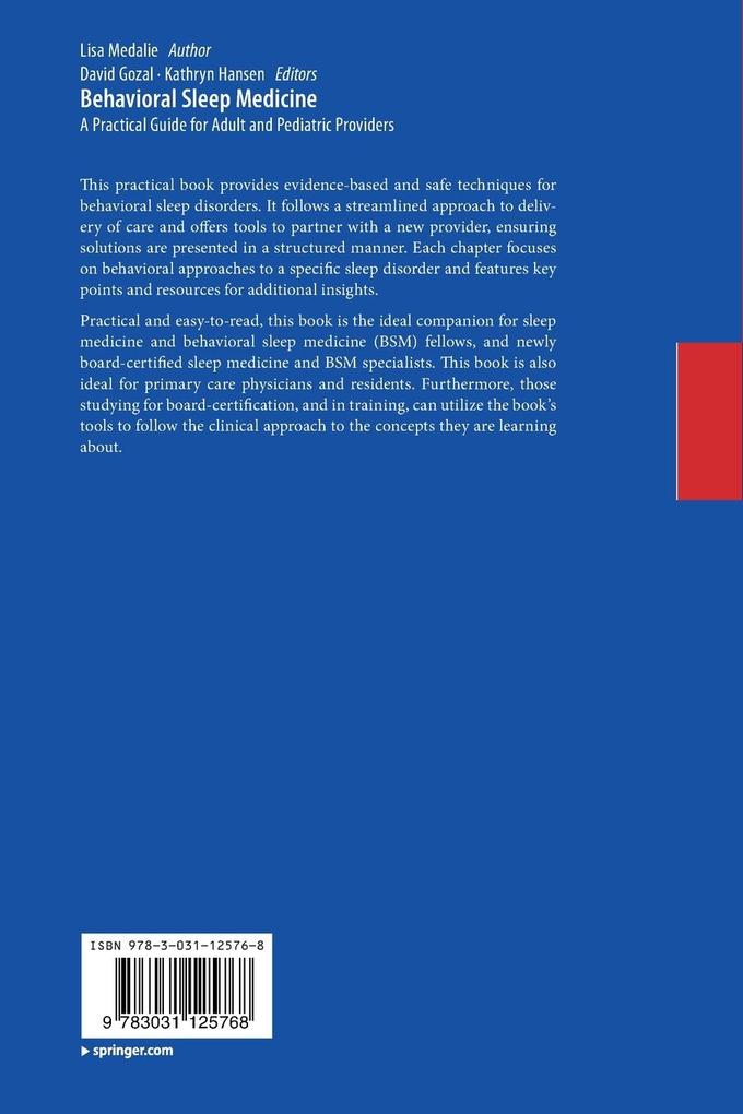 Weitere Ansicht: Behavioral Sleep Medicine | Lisa Medalie