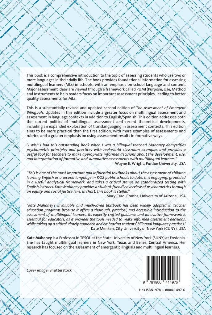 Weitere Ansicht: The Assessment of Multilingual Learners | Kate Mahoney