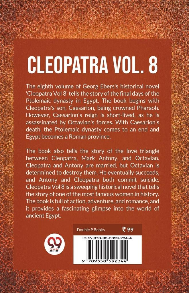 Weitere Ansicht: Cleopatra Vol. 8 | Georg Ebers