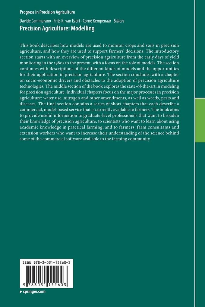 Weitere Ansicht: Precision Agriculture: Modelling