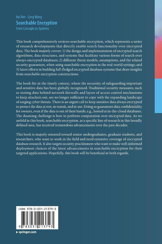 Weitere Ansicht: Searchable Encryption | Kui Ren, Cong Wang