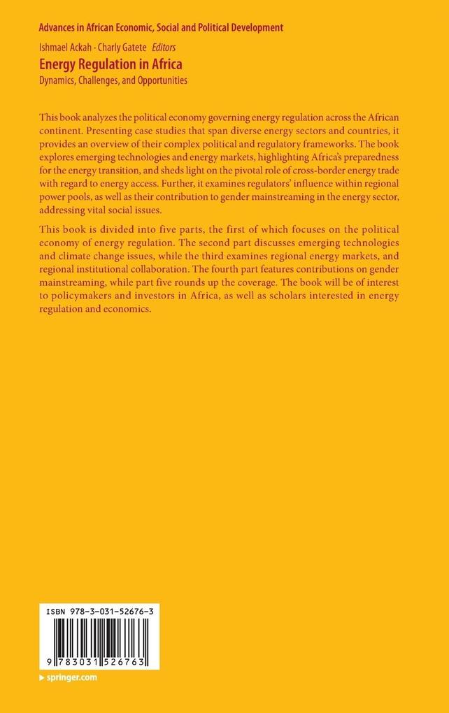 Weitere Ansicht: Energy Regulation in Africa