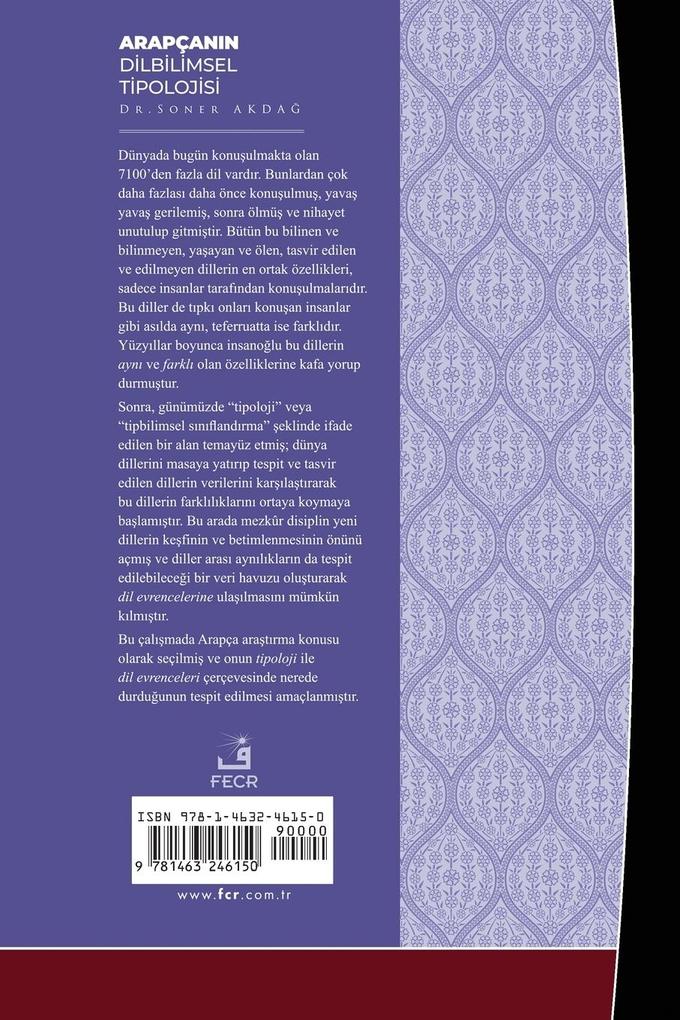 Weitere Ansicht: Linguistic Typology of Arabic | Soner Akda