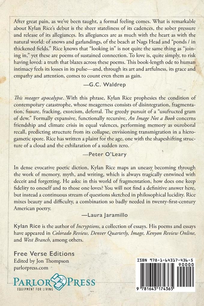 Weitere Ansicht: An Image Not a Book | Kylan Rice