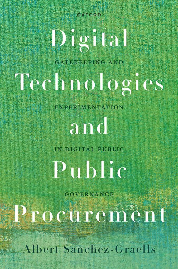 Produktbild: Digital Technologies and Public Procurement | Albert Sanchez-Graells