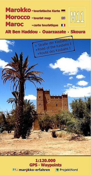 Produktbild: M11: Aït Ben Haddou - Ouarzazate - Skoura 1:120.000 + GPS-Waypoints | A. + B. Conrad, Www. Marokko-Erfahren. de, A. B. Conrad