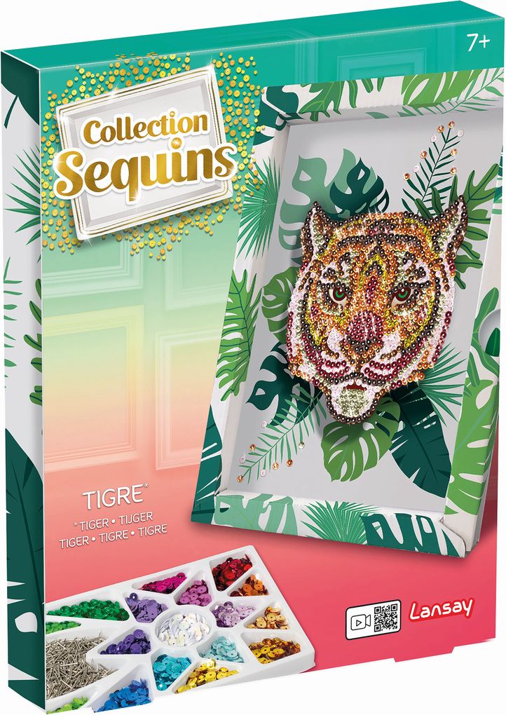 Produktbild: Lansay Collection Sequins Paillettenkunst Tiger
