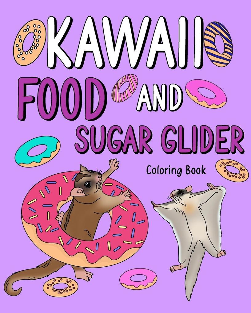 Produktbild: Kawaii Food and Sugar Glider Coloring Book | Paperland
