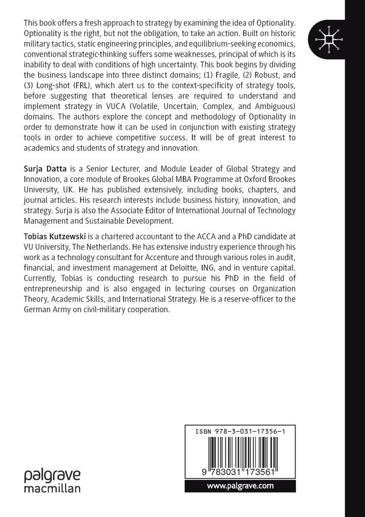 Weitere Ansicht: Strategic Optionality | Surja Datta, Tobias Kutzewski