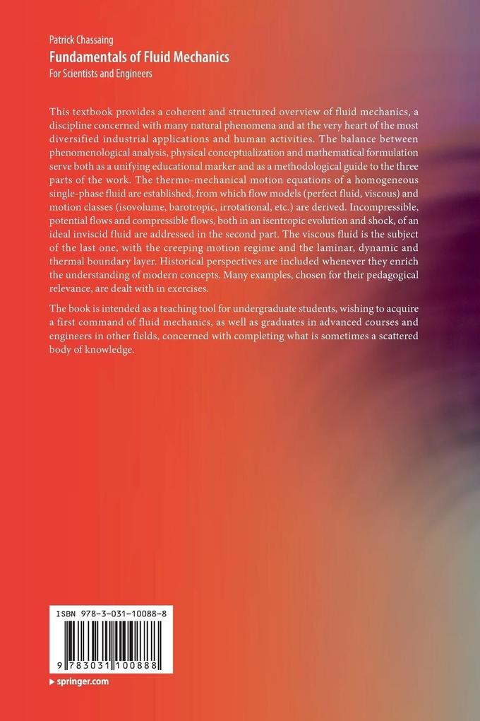 Weitere Ansicht: Fundamentals of Fluid Mechanics | Patrick Chassaing