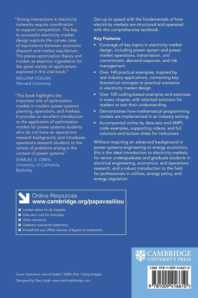 Weitere Ansicht: Optimization Models in Electricity Markets | Anthony Papavasiliou