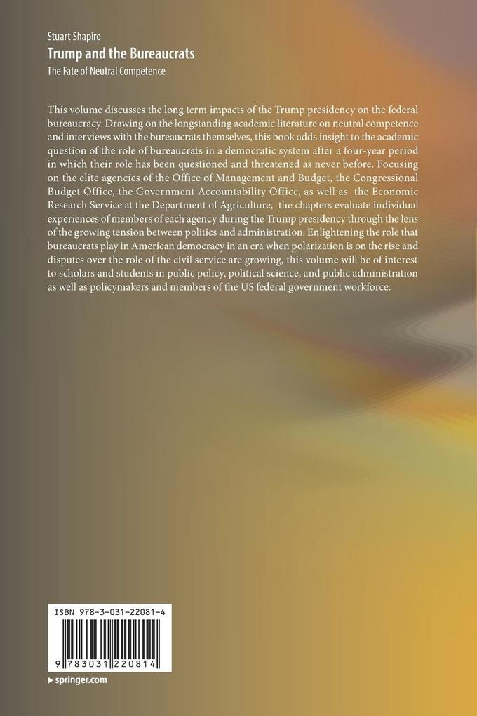 Weitere Ansicht: Trump and the Bureaucrats | Stuart Shapiro