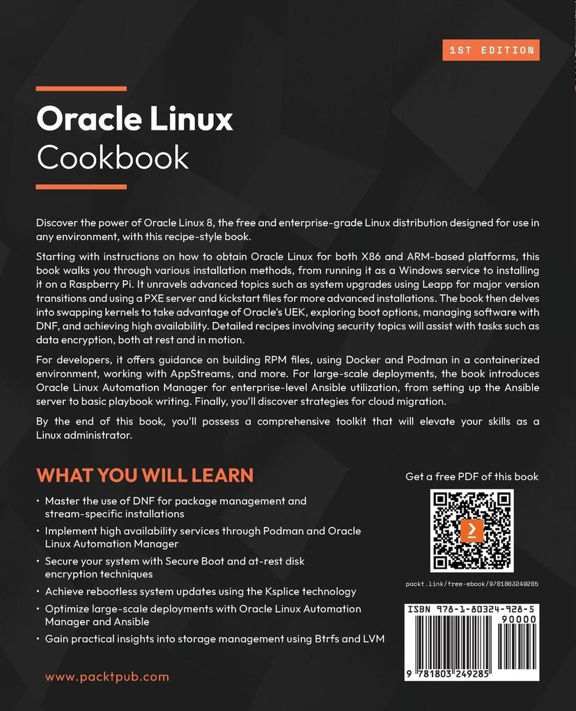 Weitere Ansicht: Oracle Linux Cookbook | Erik Benner, Erik B. Thomsen, Jonathan Spindel