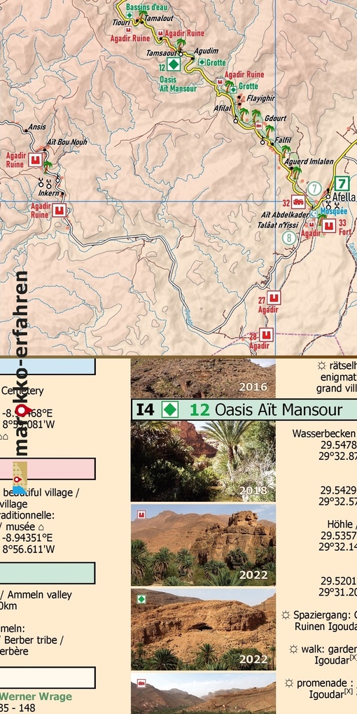 Weitere Ansicht: K14: Tafraoute - Amtoudi - Aït Mansour - Tanalt 1:120.000 + GPS-Waypoints | A. + B. Conrad, www.marokko-erfahren.de