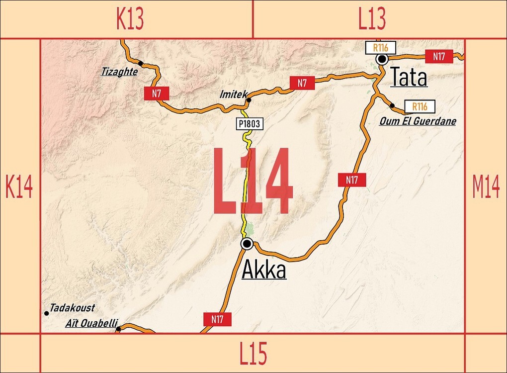 Weitere Ansicht: L14: Tata - Akka - Tadakoust - Jbel Bani + GPS-Waypoints | A. + B. Conrad, Www. Marokko-Erfahren. de, A. B. Conrad