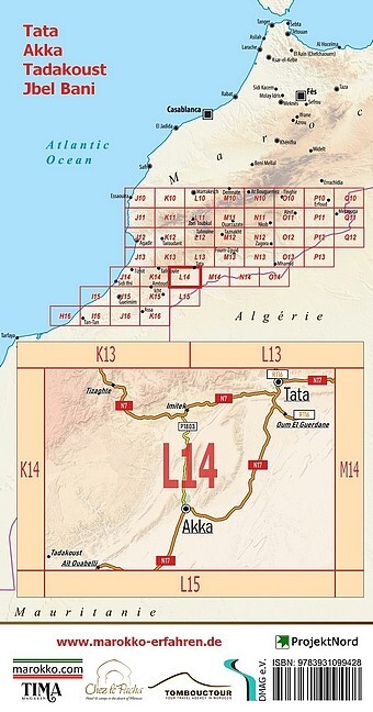 Weitere Ansicht: L14: Tata - Akka - Tadakoust - Jbel Bani + GPS-Waypoints | A. + B. Conrad, Www. Marokko-Erfahren. de, A. B. Conrad