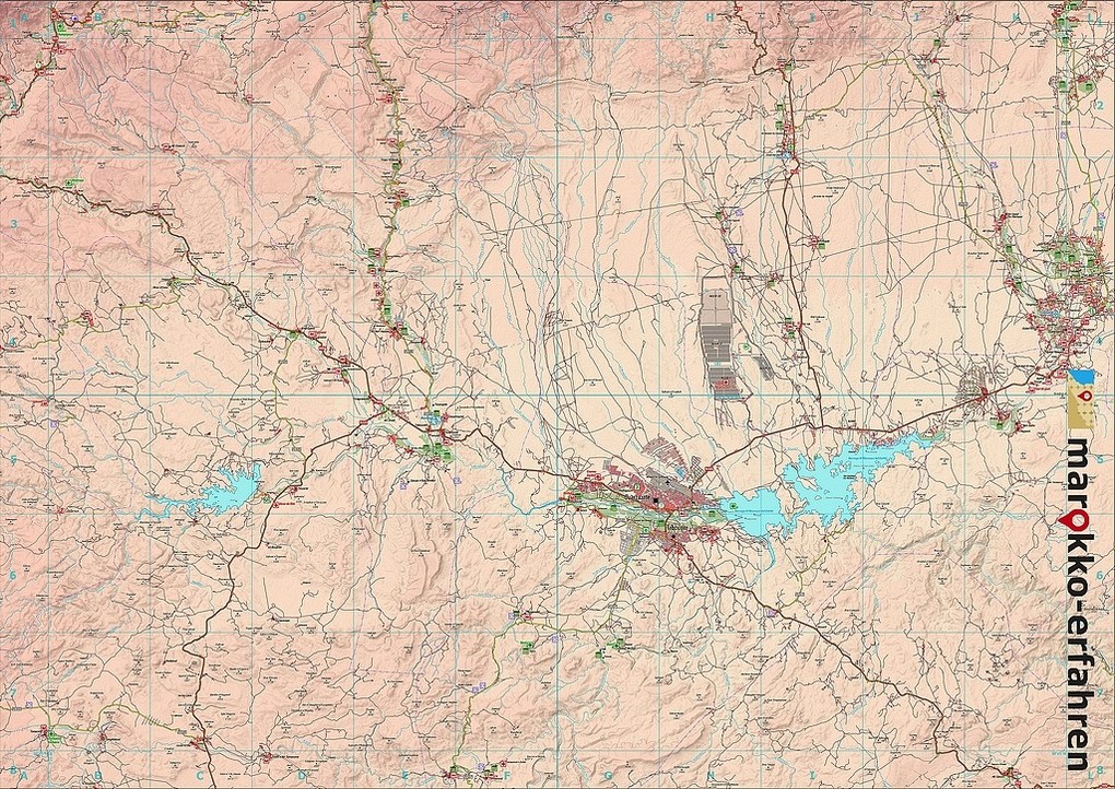 Weitere Ansicht: M11: Aït Ben Haddou - Ouarzazate - Skoura 1:120.000 + GPS-Waypoints | A. + B. Conrad, Www. Marokko-Erfahren. de, A. B. Conrad